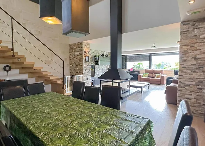 別荘 Espectacular Casa Con Piscina Sobremazas